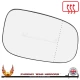 Volvo C30 2006–2009 right driver wide-angle wing door mirror glass with heated backing plate — additional original view