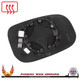 Volvo C30 2006–2009 left passenger wide-angle wing door mirror glass with heated backing plate — additional original view