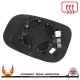Volvo V70 2006–2007 right driver wide-angle wing door mirror glass with heated backing plate — additional original view