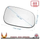 Volvo V70 2006–2007 right driver wide-angle wing door mirror glass with heated backing plate — additional original view