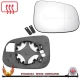 Volvo V50 2009–2013 right driver wide-angle wing door mirror glass with heated backing plate