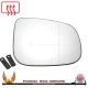 Volvo C70 2009–2014 right driver wide-angle wing door mirror glass with heated backing plate — additional original view