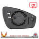Audi Q5 Mk3 80A 2025–2026 Left – UK Passenger Side Convex – Heated Backing Plate – additional product view