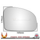 Aston Martin Rapide 2010–2020 Right – UK Driver Side Convex – Stick On replacement mirror glass
