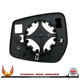 Nissan-Note-door-wing-mirror-glass-clip-on-right-hand-side-worthing-west-sussex