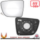 Kia Venga 2009–2020 Left – UK Passenger Side Convex – Heated Backing Plate replacement mirror glass