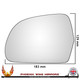 Audi A4 / S4 B8 2008–2010 Left – UK Passenger Side Convex – Stick On