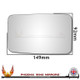 Lancia Delta Integrale 1986–1994 Right – UK Driver Side Chrome Convex – Stick On replacement mirror glass