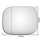 Volvo XC90 2007–2014 left passenger wide-angle wing door mirror glass with adhesive