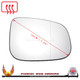 jaguar-xE-door-wing-mirror-glass-heated-clip-on-right-hand-side-worthing-west-sussex