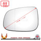 jaguar-xJ-door-wing-mirror-glass-heated-clip-on-left-hand-side-worthing-west-sussex