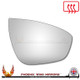 BYD Tang 2 2018–2026 Right – UK Driver Side Convex – Heated Backing Plate replacement mirror glass – front glass view