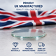 UK-manufactured 3mm round clock and gauge glass precision cut by Phoenix Wing Mirrors
