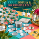 Large round 2mm mirror discs for crafts decorative displays resin and mosaic projects