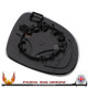 VW Sharan Mk2 left-hand passenger non-heated replacement wing mirror glass with backing plate