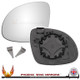VW Sharan Mk2 left-hand passenger non-heated replacement wing mirror glass with backing plate