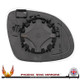 VW Sharan Mk2 left-hand passenger non-heated replacement wing mirror glass with backing plate