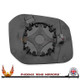 VW Caddy Mk4 left-hand passenger non-heated replacement wing mirror glass with backing plate