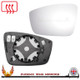 VW UP! left-hand passenger heated replacement wing mirror glass with backing plate