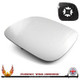 VW Amarok left-hand passenger convex replacement wing mirror glass with backing plate