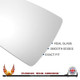 VW T-Roc facelift left-hand passenger heated replacement wing mirror glass with backing plate