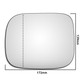 Left Hand Passenger Side Volvo XC70 2007-2017 Wide Angle Wing Door Mirror Glass