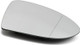 VW Golf Mk7 / Mk7.5 right-hand driver heated wide-angle replacement wing mirror glass with backing plate