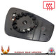 VW Tiguan Mk3 left-hand passenger heated replacement wing mirror glass with backing plate