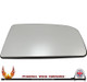 VW Crafter Mk1 left-hand passenger non-heated replacement wing mirror glass with backing plate
