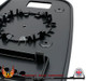 VW Crafter Mk1 left-hand passenger non-heated replacement wing mirror glass with backing plate