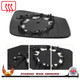 For BMW i3 2012-2022 Clip On Heated Wide Angle Wing Door Mirror Glass With Backing Plate Left Hand Passenger Side
