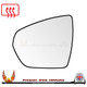 For Peugeot 5008 2017-2024 Clip On Heated Convex Wing Door Mirror Glass With Backing Plate Left Hand Passenger Side