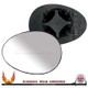 Mini R55 Clubman 2006–2016 Left – UK Passenger Side Convex – Non-Heated Backing Plate replacement mirror glass