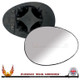 Mini R58 Coupe 2006–2016 Right – UK Driver Side Convex – Non-Heated Backing Plate replacement mirror glass