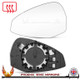 Audi A4 / S4 / RS4 B9 / B9.5 2015–2026 Left – UK Passenger Side Convex – Heated Backing Plate – additional product view