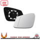 BMW 3 Series F30 / F31 / F34 / F35 2011–2020 Left – UK Passenger Side Wide Angle – Heated Backing Plate replacement mirror glass