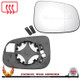 Jaguar XF / XFR 2007–2025 Right – UK Driver Side Wide Angle – Heated Backing Plate replacement mirror glass