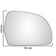 Right Hand Drivers Side Audi A6 / S6 C6 2008-2012 Convex Wing Door Mirror Glass