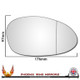 BMW 1 Series E81 / E82 / E87 / E88 2003–2008 Right – UK Driver Side Wide Angle – Stick On replacement mirror glass