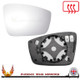 SEAT Mii 2011–2021 right hand driver side heated convex glass with backing plate