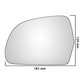 Audi A6 / S6 C6 2008–2012 Left – UK Passenger Side Convex – Stick On