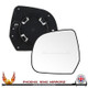 Dacia Duster Mk1 Pre-Facelift 2010–2014 Left – UK Passenger Side Convex – Unheated Backing Plate replacement mirror glass