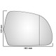 Skoda Octavia 2009–2013 right hand driver side wide angle glass with adhesive