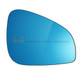 Right Drivers Side Peugeot 407 Facelift 2008-2016 Blue Convex Wing Mirror Glass