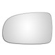 Vauxhall Tigra 2004–2009 left-hand passenger-side convex wing door mirror glass with adhesive