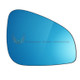Peugeot 407 Facelift 2008–2016 Right Hand Driver Side Blue convex glass with adhesive replacement wing door mirror glass UK made