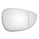 Right Hand Drivers Side Ford Fiesta Mk7 2008-2017 Wide Angle Wing Mirror Glass