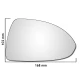 Vauxhall Corsa D Mk3 2006–2014 right-hand driver-side convex glass with adhesive wing door mirror glass