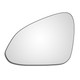 Vauxhall Insignia A 2008–2017 left-hand passenger-side convex wing door mirror glass with adhesive