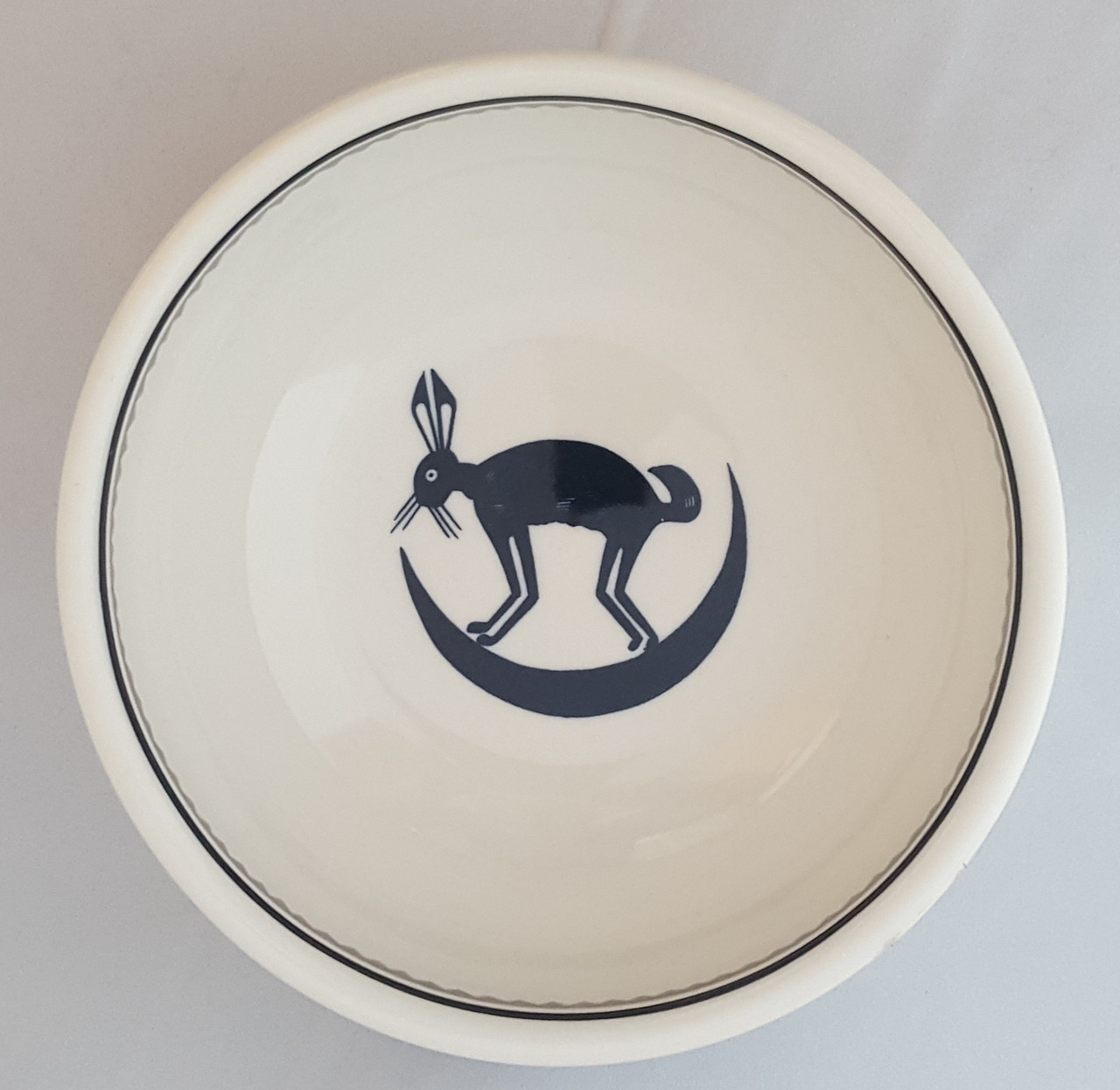 Mimbreno Ceramic Bowl With Rabbit
